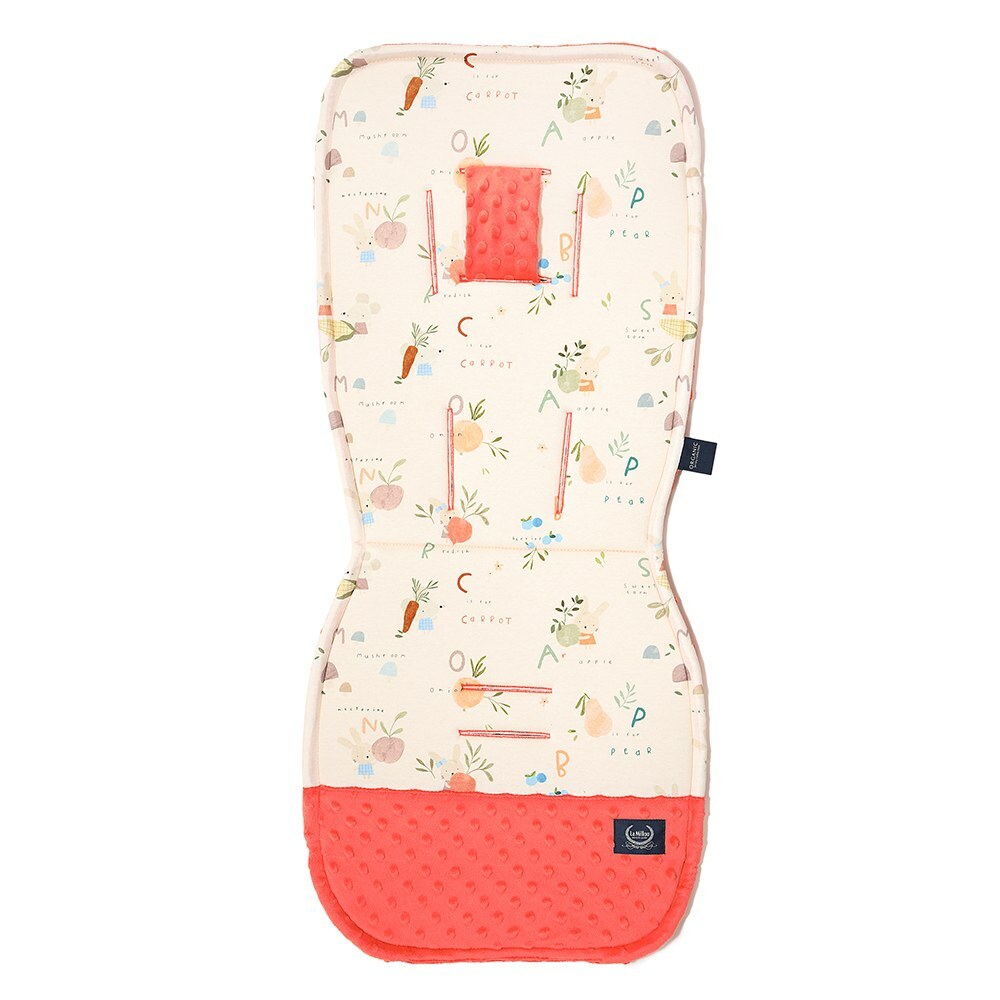 La Millou波蘭 Jersey豆豆推車坐墊｜兔兔果菜家｜粉橘小太陽