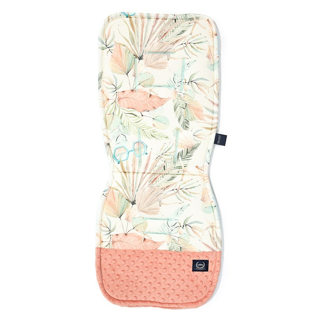 La Millou波蘭 Jersey豆豆推車坐墊｜棕櫚女孩｜果漾蜜桃粉