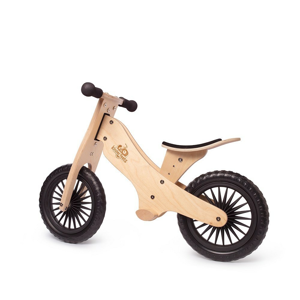 Kinderfeets美國 木製平衡滑步車/教具車神風騎士系列｜自然木