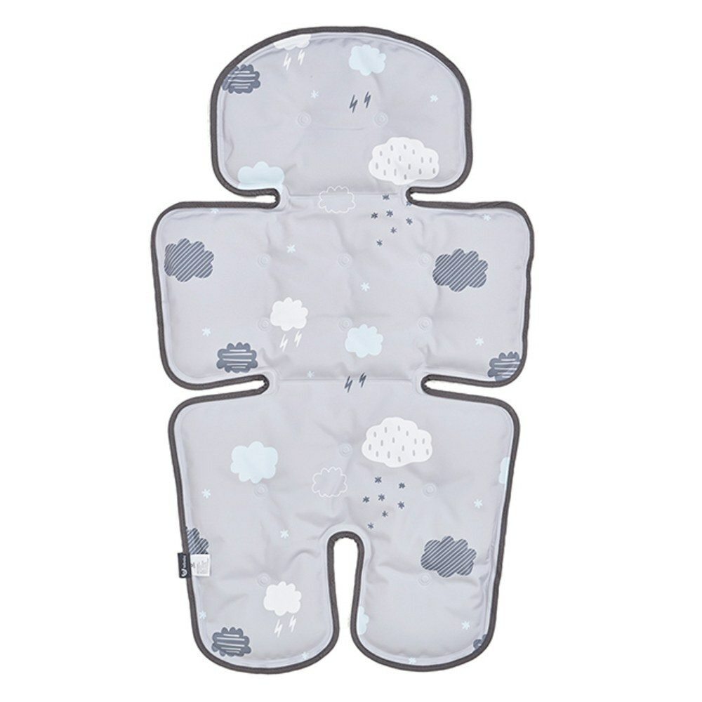 lolbaby韓國 Hi Jell-O涼感蒟蒻推車坐墊(防水隔尿款)｜雲朵朵II