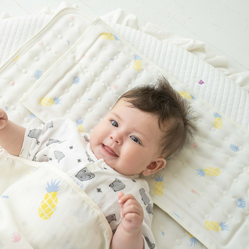 lolbaby韓國 Hi Jell-O涼感蒟蒻枕頭(防水隔尿款)｜沁甜鳳梨