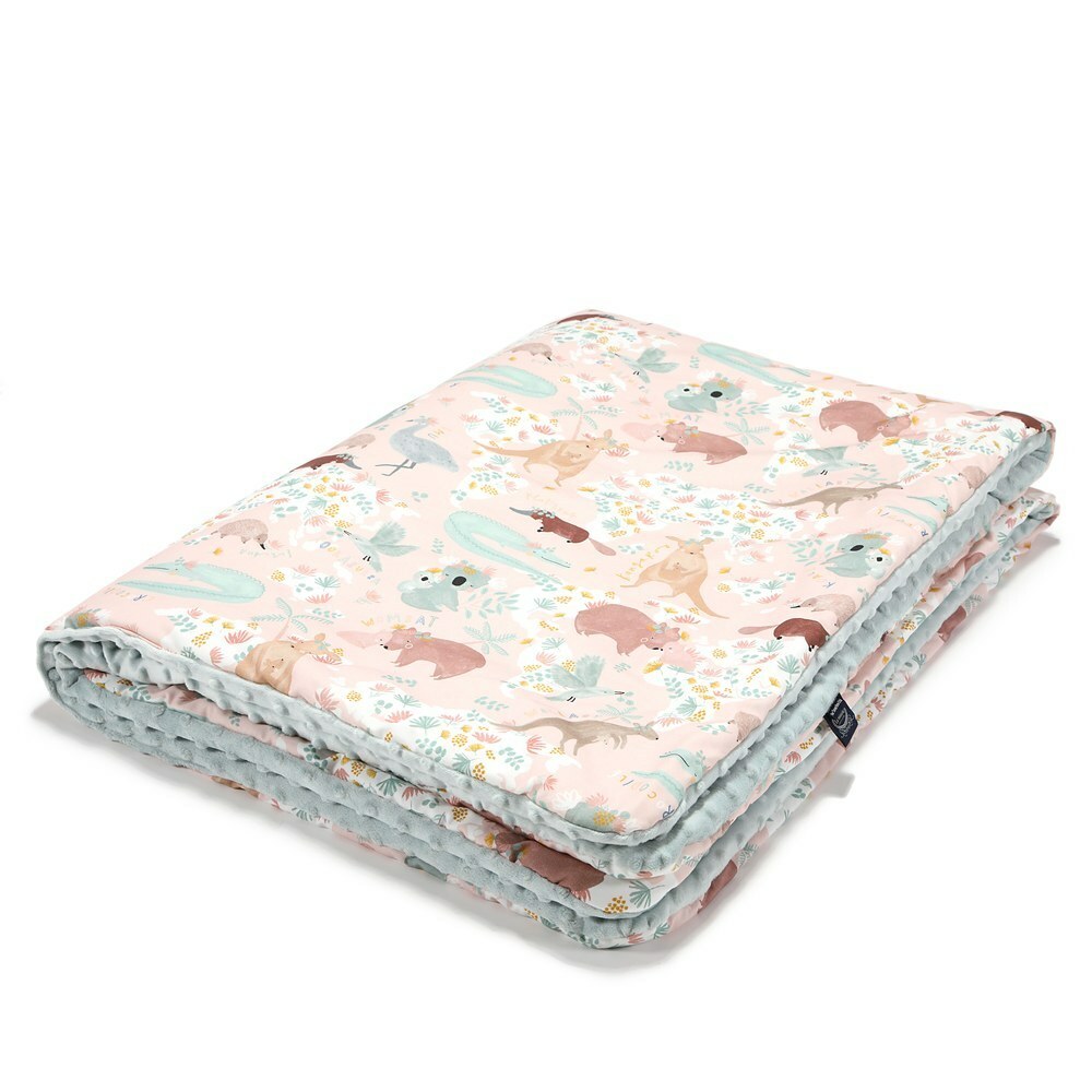 La Millou波蘭 暖膚豆豆毯｜澳洲森友會(粉底)｜煙燻香草綠