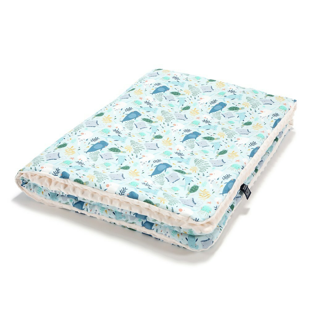 La Millou波蘭 暖膚豆豆毯｜海底總動員｜雲朵白