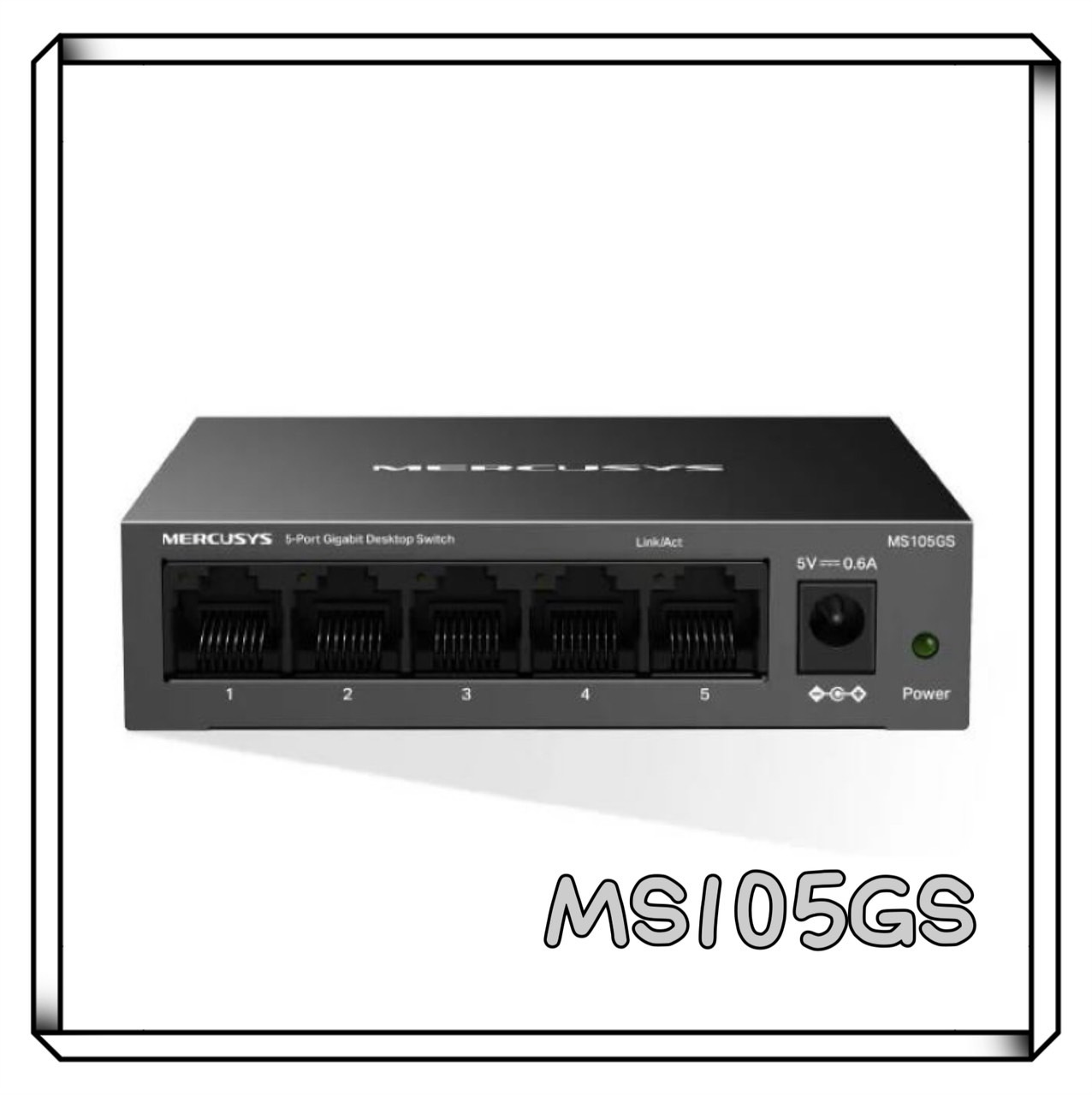 MERCUSYS 水星 MS105GS  5 埠 Gigabit 桌上型交換器