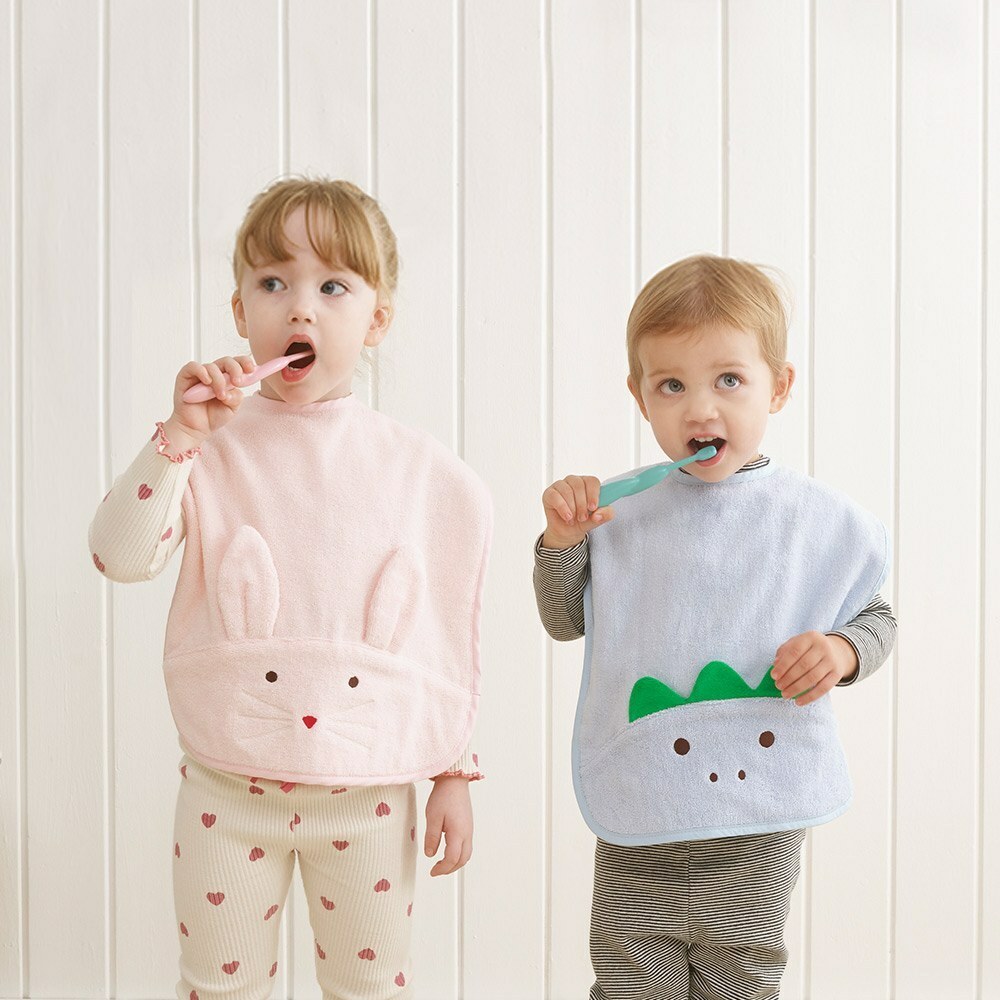 Milo&Gabby美國 動物好朋友毛巾圍兜｜DYLAN恐龍