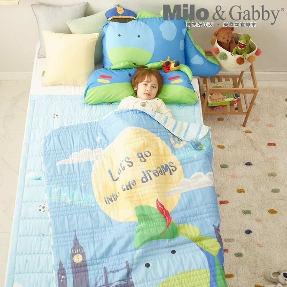 Milo&Gabby美國 小童加大款輕柔舒適莫代爾Modal蓋被輕薄款(110x140cm)｜夢想家Dylan