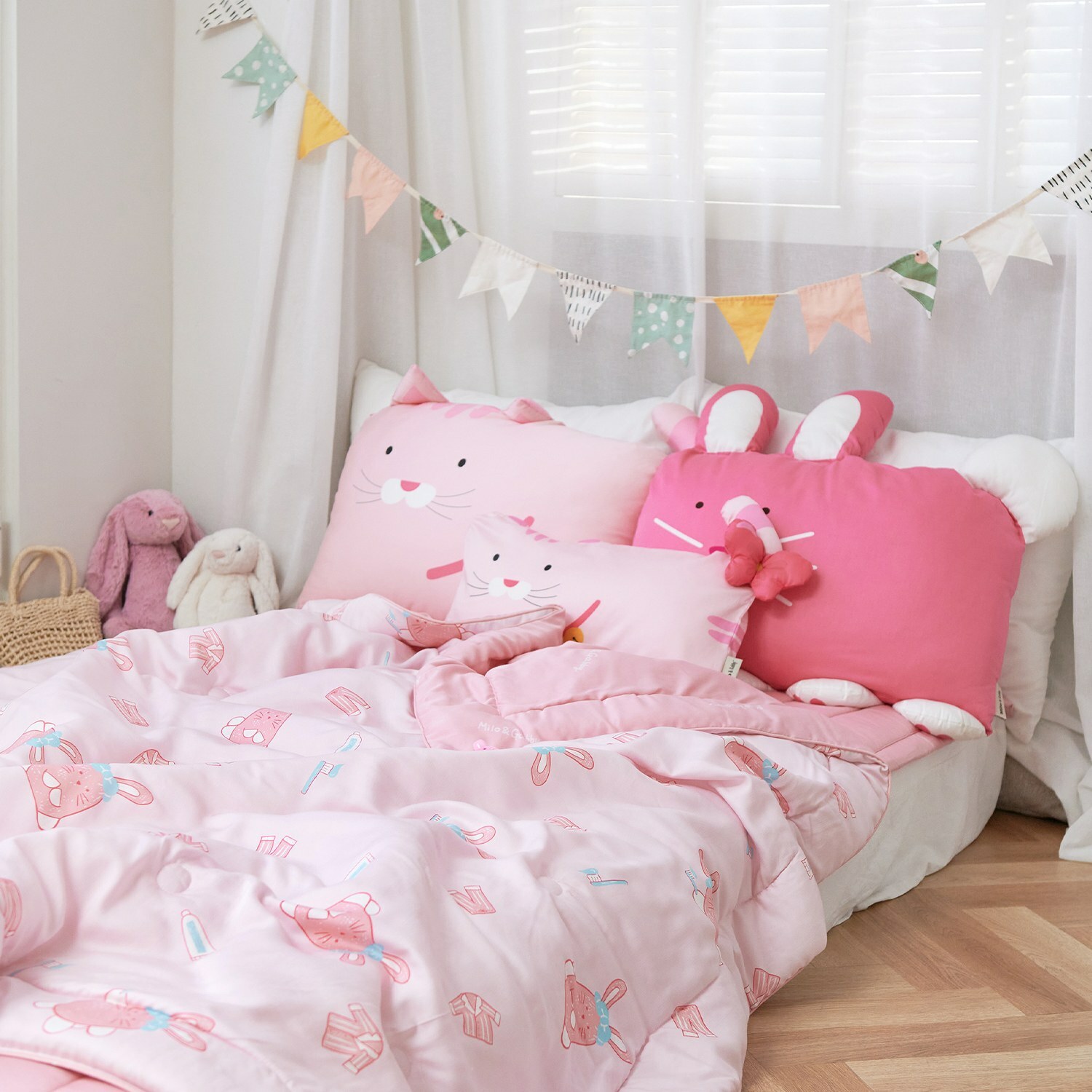 Milo&Gabby美國 小童加大款輕柔舒適｜天絲莫代爾棉被薄棉款(110x150cm)｜美好早晨Lola