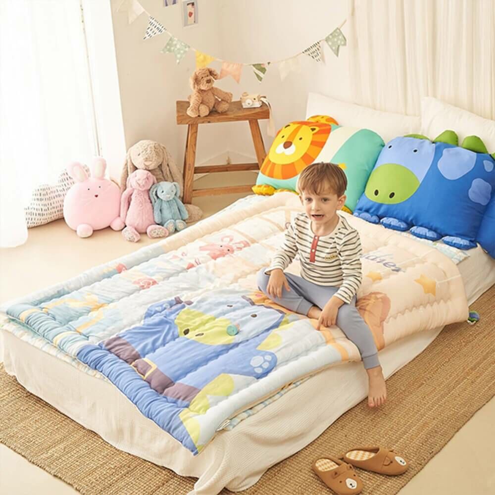 Milo&Gabby美國 小童加大款輕柔舒適天絲莫代爾棉被(110x140cm)｜國王勇士Dylan