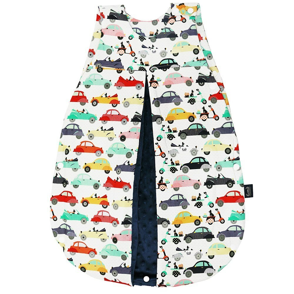 La Millou波蘭 豆豆防踢被/防踢背心分腿扣(70cm)｜法鬥噗噗車｜勇氣海軍藍