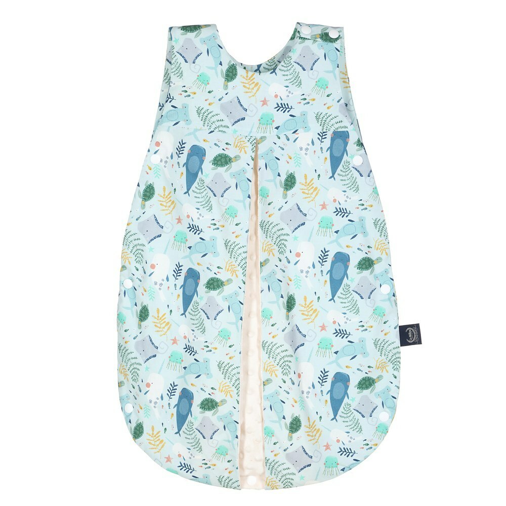 La Millou波蘭 豆豆防踢被/防踢背心分腿扣(70cm)｜海底總動員｜雲朵白