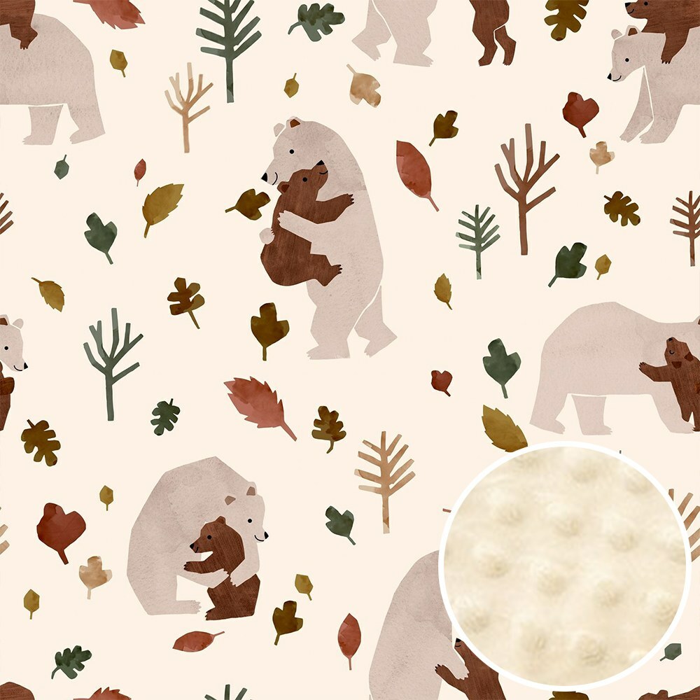 La Millou波蘭 豆豆防踢被/防踢背心分腿扣(70cm)｜暖心抱抱熊｜伊莉沙白