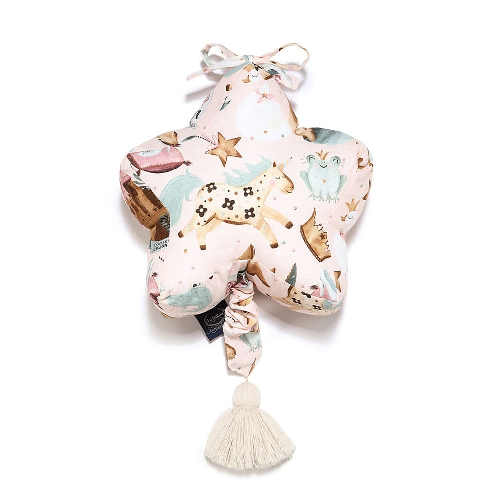 La Millou波蘭 拉米洛北歐風星星音樂盒/床頭音樂鈴｜仙履奇緣(粉底)