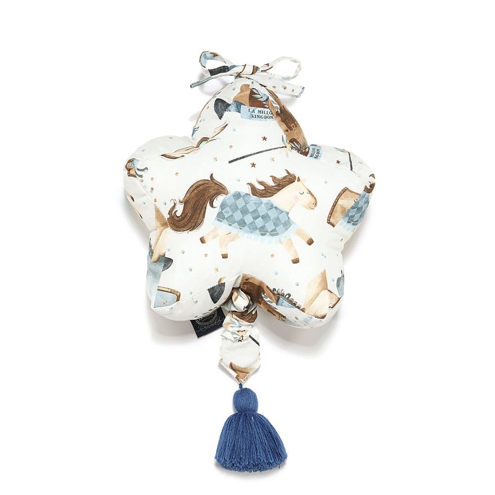 La Millou波蘭 拉米洛北歐風星星音樂盒/床頭音樂鈴｜仙履奇緣(藍底)