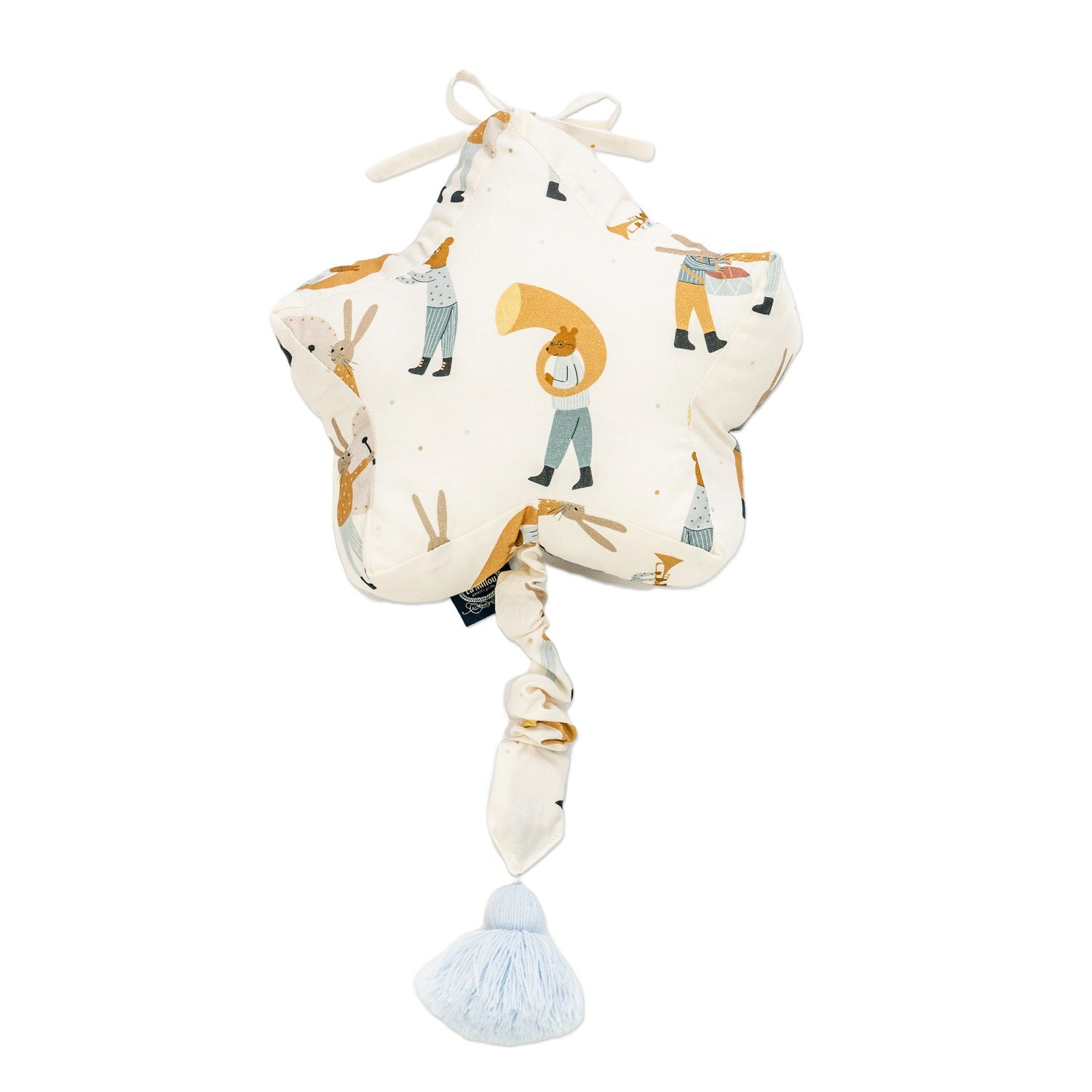 La Millou波蘭 拉米洛北歐風星星音樂盒/床頭音樂鈴｜兔兔演奏家(藍)