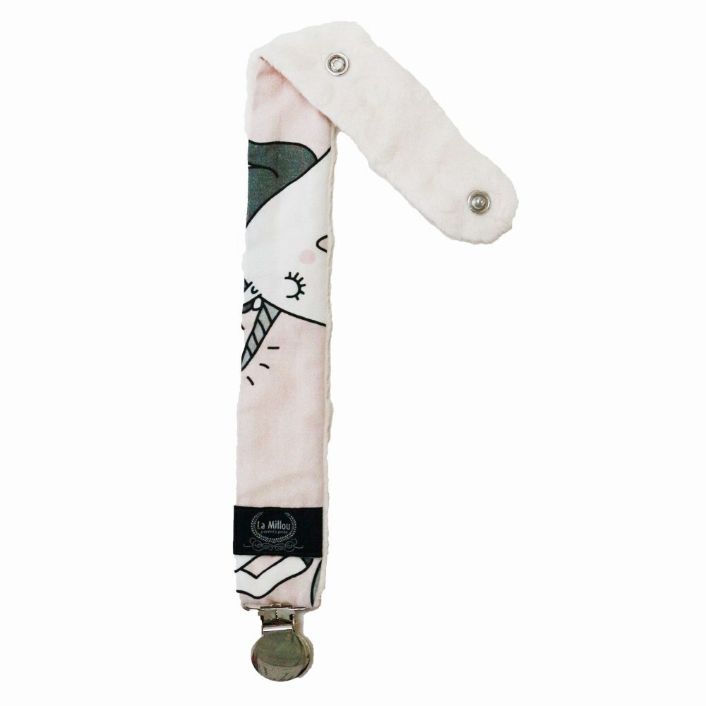 La Millou波蘭 豆豆奶嘴帶｜童話獨角獸｜雲朵白-outlet專屬