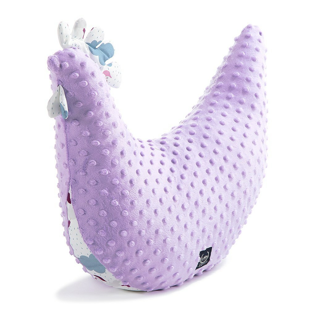 La Millou波蘭 黛安奶奶的雞｜豆豆哺乳枕｜粉紫馬卡龍