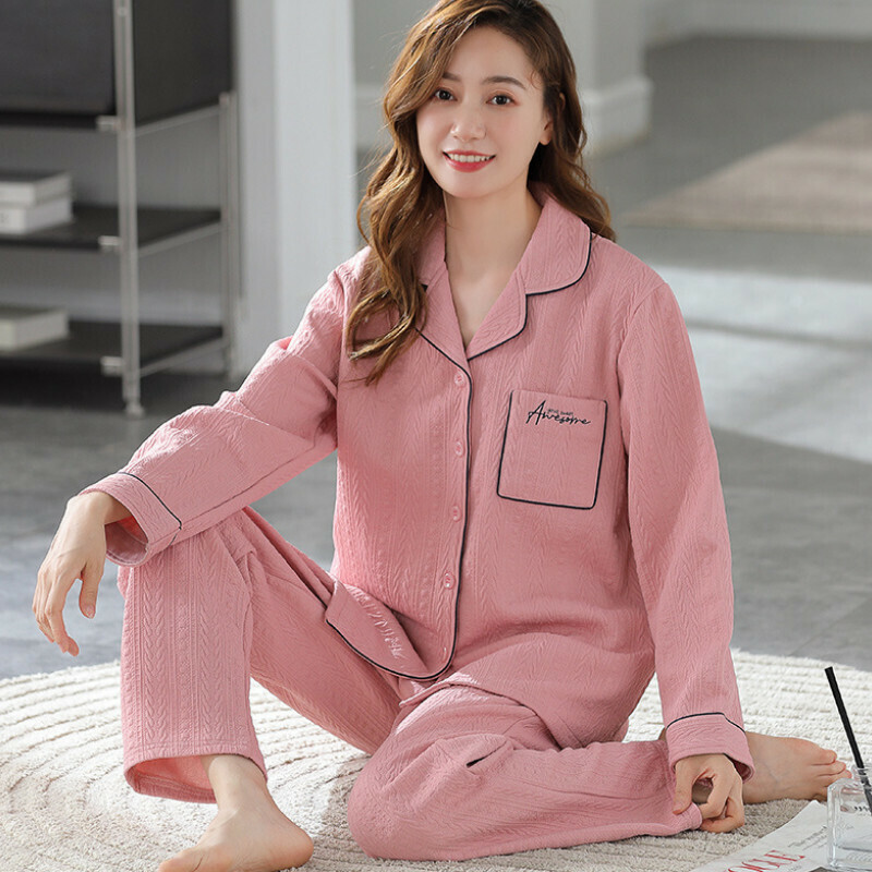 熱賣長袖睡衣套裝【M-XXXL碼 XP4848】【下單后聯絡客服確認發貨尺碼 】