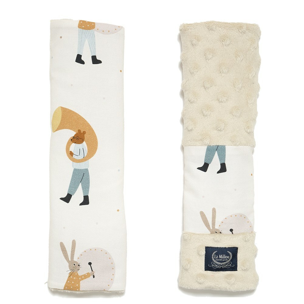 La Millou波蘭 豆豆安全帶保護套｜兔兔演奏家(藍)｜伊莉沙白