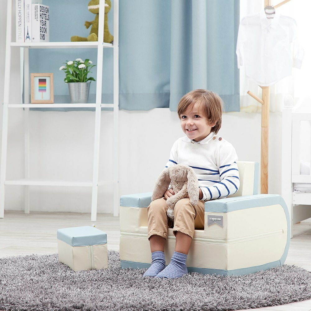 Sagepole韓國 成長美學小沙發｜藍