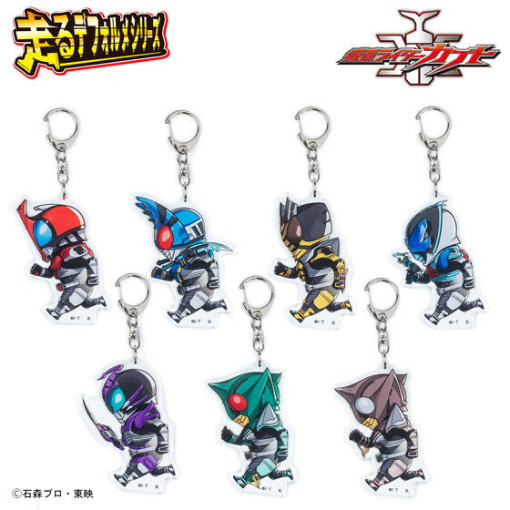 233692 Pbandai 預訂2025/9月 仮面ライダーカブト　走るデフォルメシリーズ　アクリルキーホルダー（全7種）