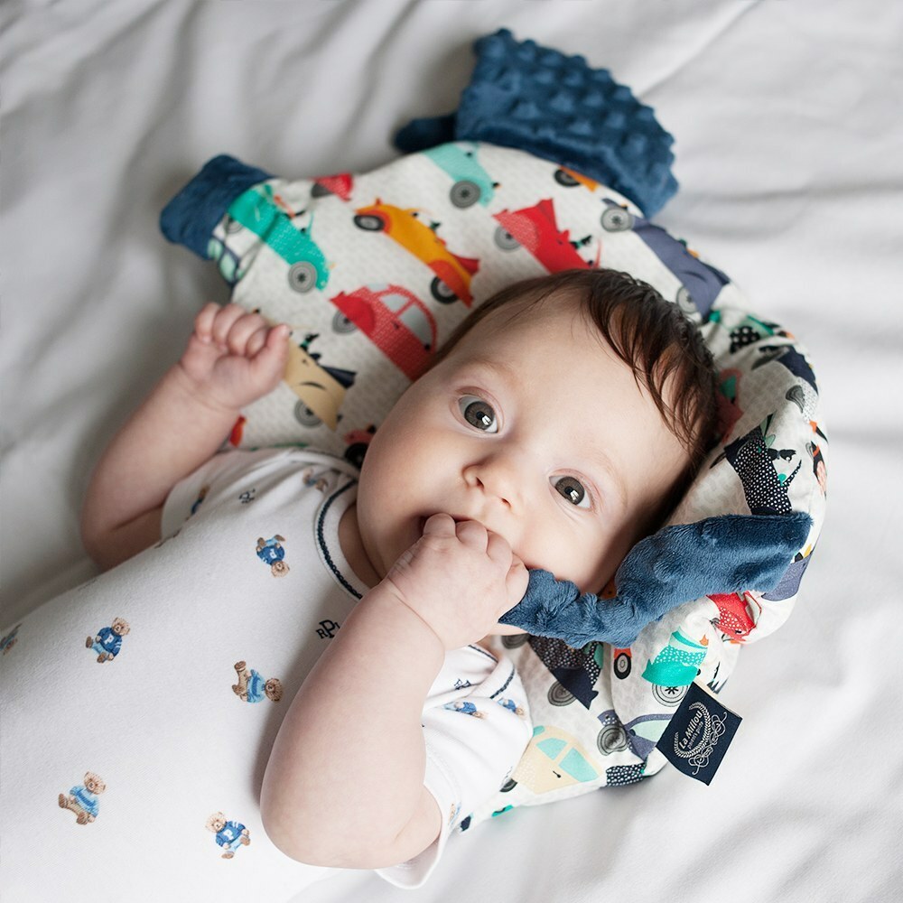 La Millou波蘭 豆豆小豬枕｜法鬥噗噗車｜勇氣海軍藍