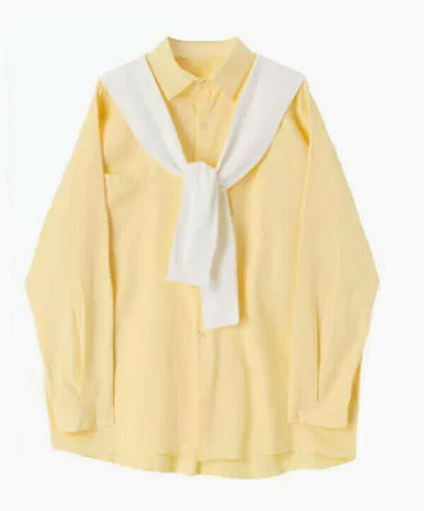 Casual Fashion Shirt#Single Piece (Yellow) (M-4XL) (Contact customer service to confirm size after placing an order) 