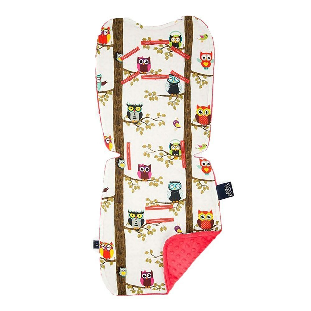 La Millou波蘭 豆豆推車坐墊｜Anna Mucha設計師限量款(樹屋貓頭鷹)｜粉紅棉花糖