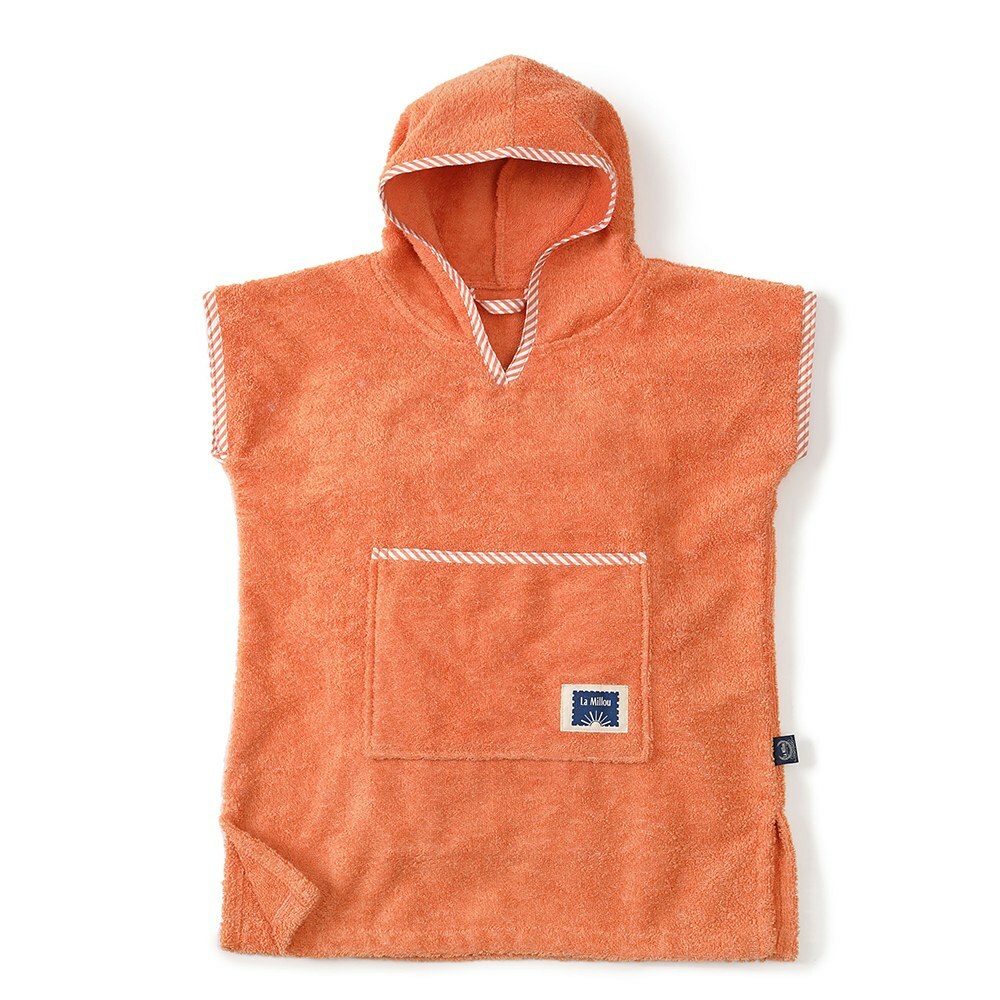 La Millou波蘭 Terry 柔軟吸濕毛圈斗篷｜葡萄柚橙橘
