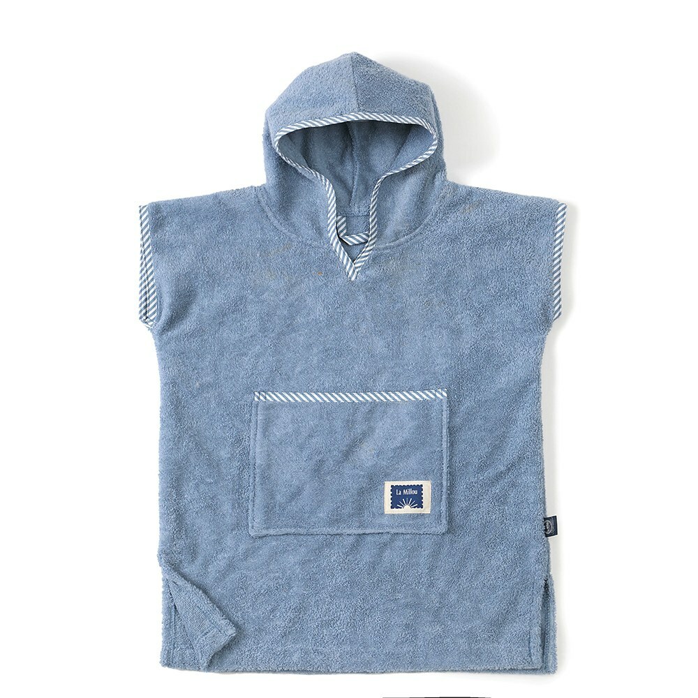 La Millou波蘭 Terry 柔軟吸濕毛圈斗篷｜蒙地卡羅藍