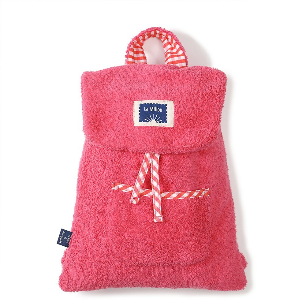 La Millou波蘭 Terry 柔軟吸濕毛圈後背包｜粉紅棉花糖