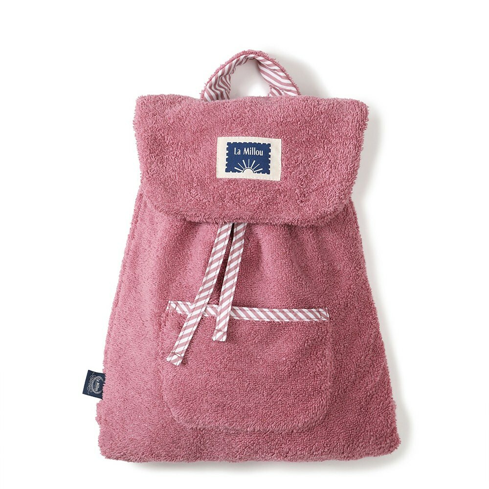 La Millou波蘭 Terry 柔軟吸濕毛圈後背包｜沁甜莓果紅