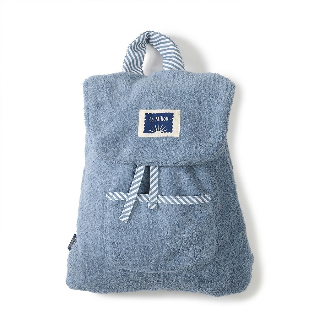 La Millou波蘭 Terry 柔軟吸濕毛圈後背包｜蒙地卡羅藍
