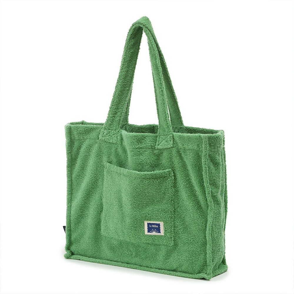 La Millou波蘭 Terry 柔軟吸濕毛圈托特包｜茉莉綠