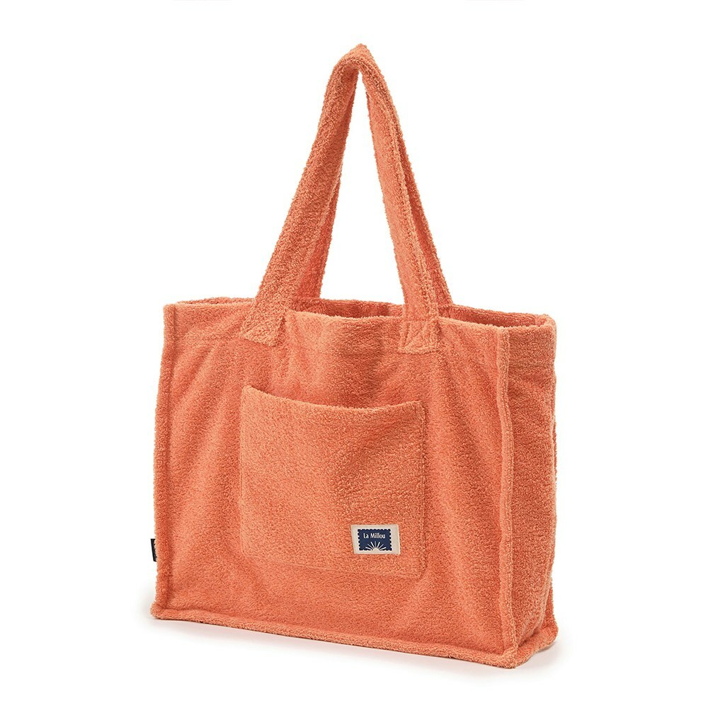 La Millou波蘭 Terry 柔軟吸濕毛圈托特包｜葡萄柚橙橘