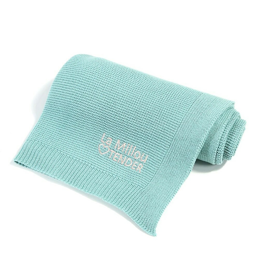 La Millou波蘭 Tender針織毯｜粉嫩糖果綠