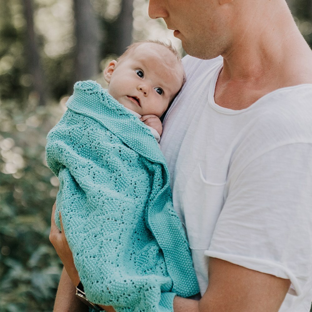 La Millou波蘭 Tender 100%純棉針織毯honey(80x90cm)｜薄荷綠