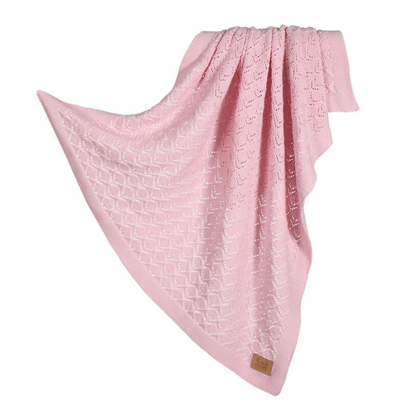 La Millou波蘭 Tender 100%純棉針織毯honey(80x90cm)｜蛋糕粉