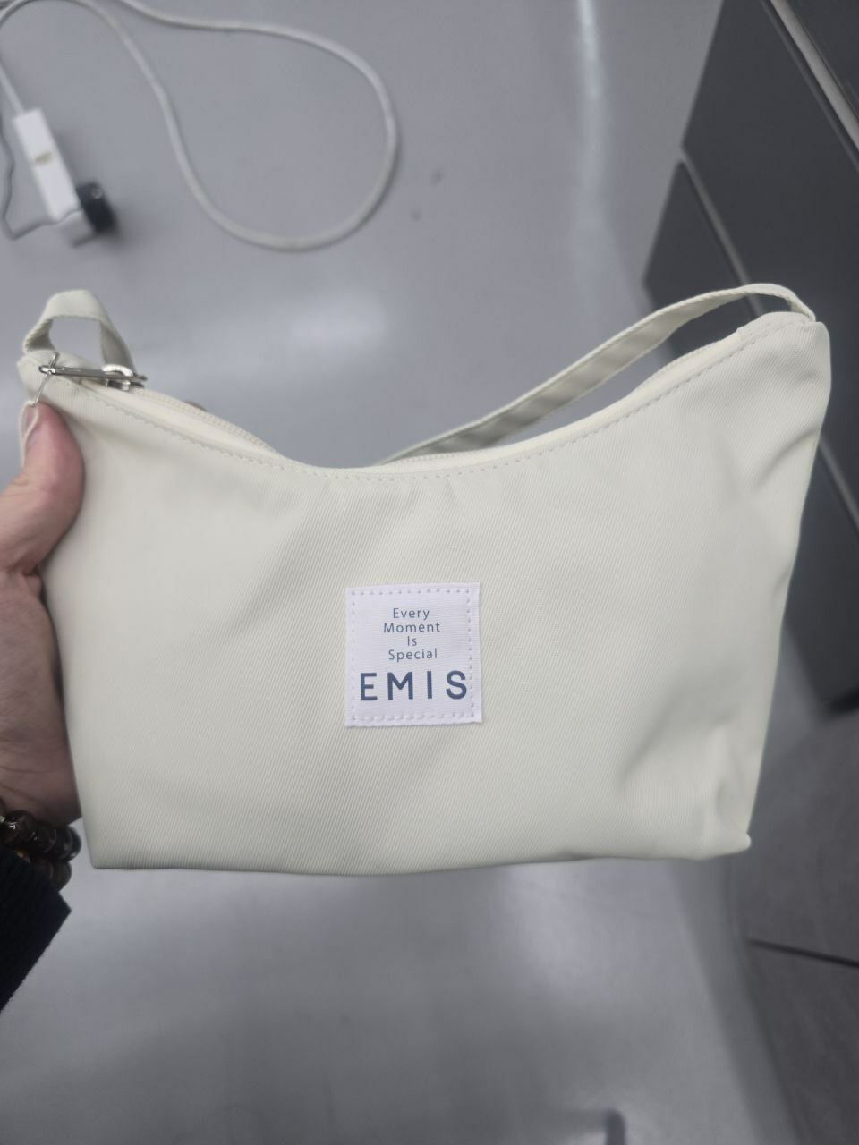 S] EMIS HOBO BAG,IVORY, 10004420001 (SZZ381)