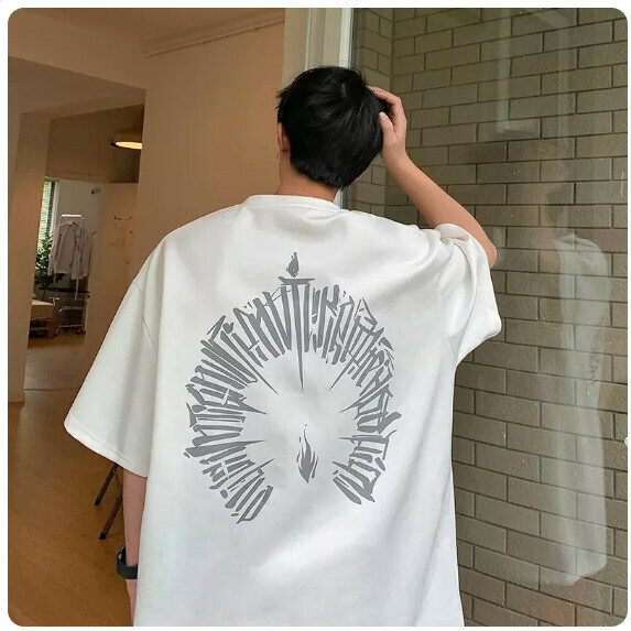 新款復古短袖T恤男夏季（白色【M_3XL碼】（下單後聯繫客服確認發貨尺碼）