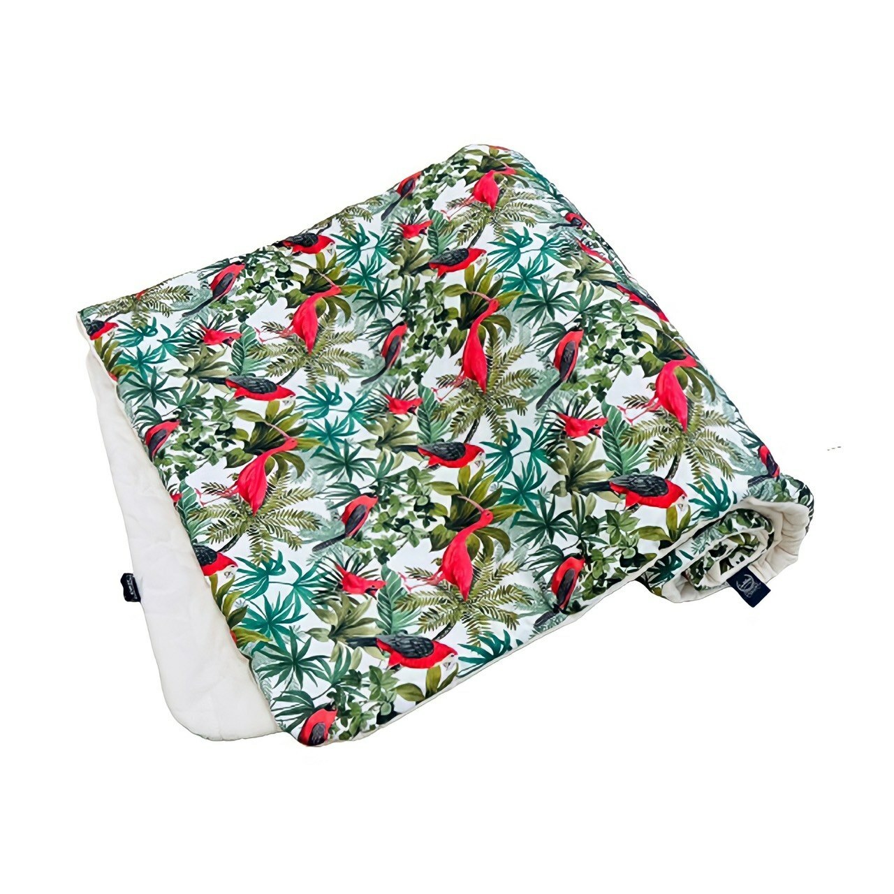 La Millou波蘭 Velvet頂級棉柔雙面柔柔毯加大｜熱情火鳥｜舒柔純白