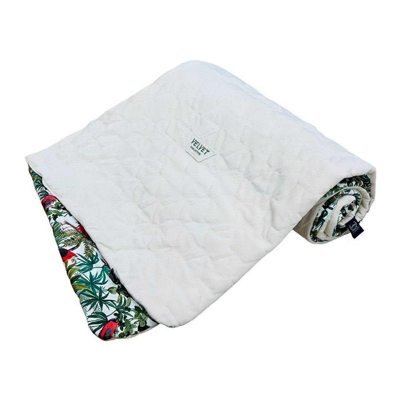 La Millou波蘭 Velvet頂級棉柔雙面柔柔毯加大｜熱情火鳥｜舒柔純白