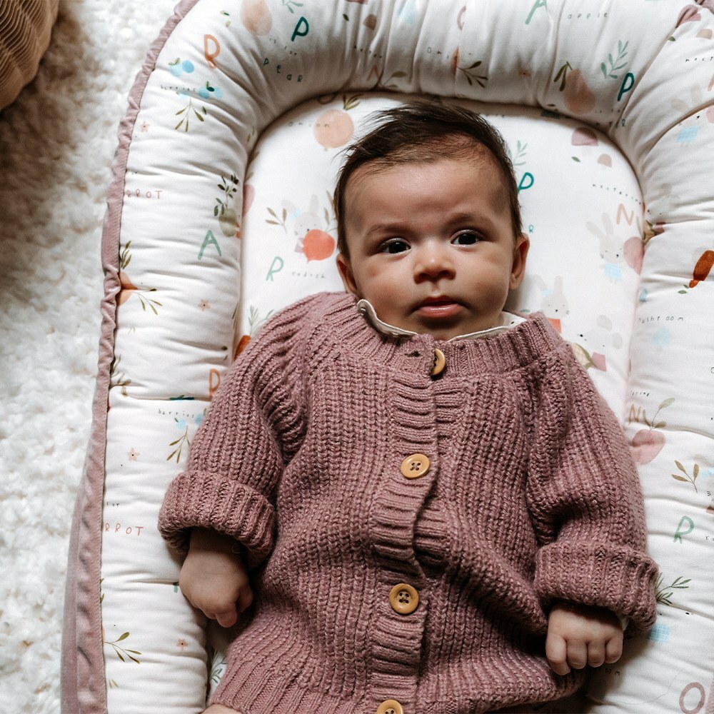 La Millou波蘭 Velvet 頂級棉柔嬰兒睡窩(鋪棉版)｜海底總動員｜舒柔藏青