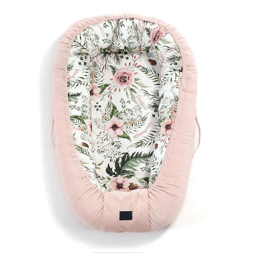 La Millou波蘭 Velvet頂級棉柔嬰兒睡窩(鋪棉版)｜伯爵粉茶花｜舒柔燻粉