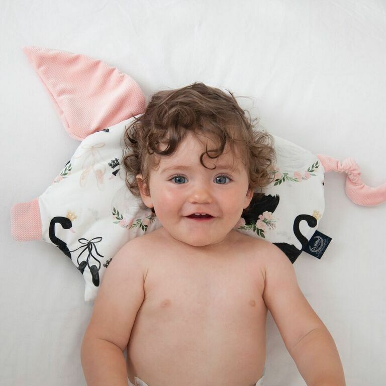 La Millou波蘭 Velvet頂級棉柔小豬枕｜澳洲森友會(粉底)｜舒柔燻綠