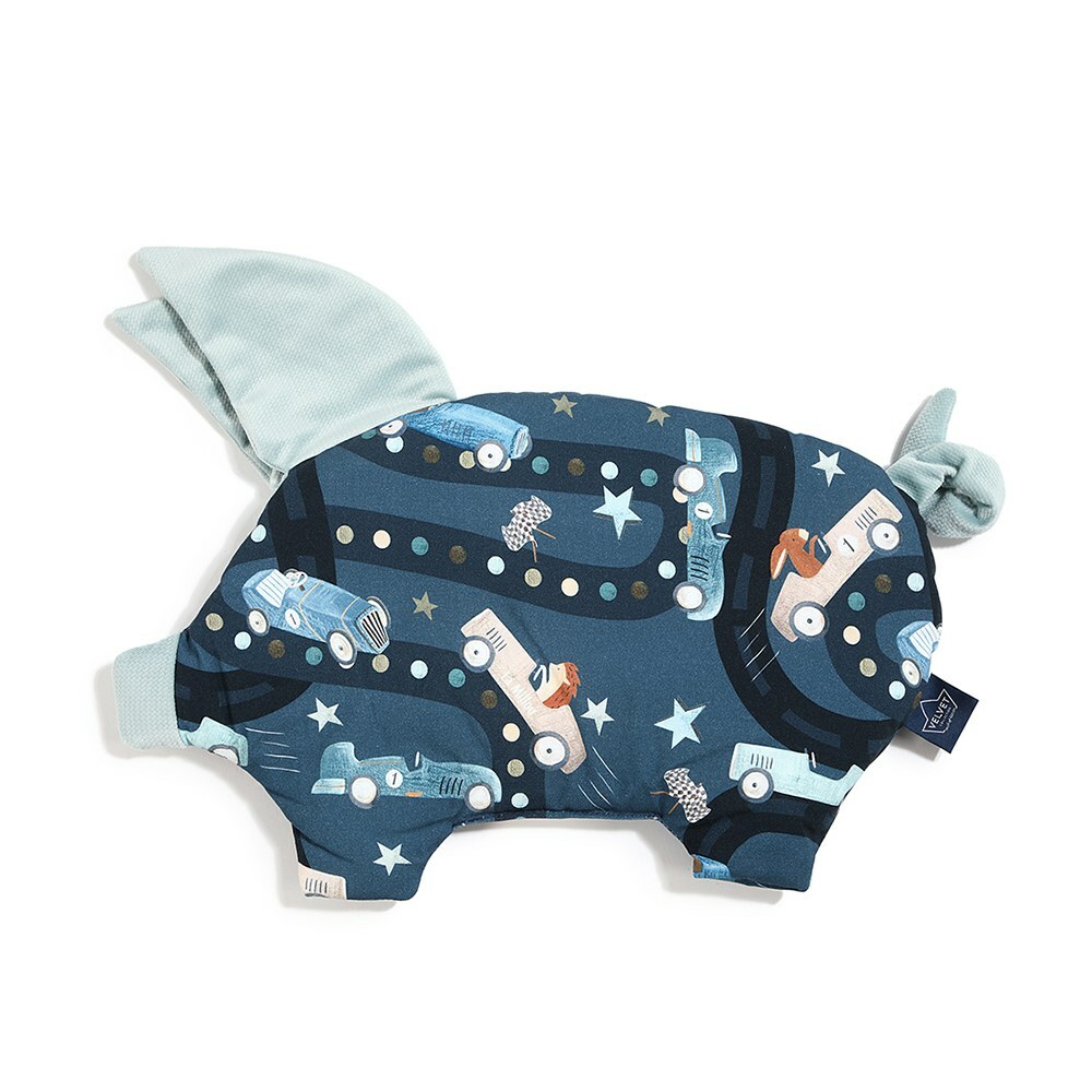 La Millou波蘭 Velvet頂級棉柔小豬枕｜La Millou賽車場｜舒柔燻綠