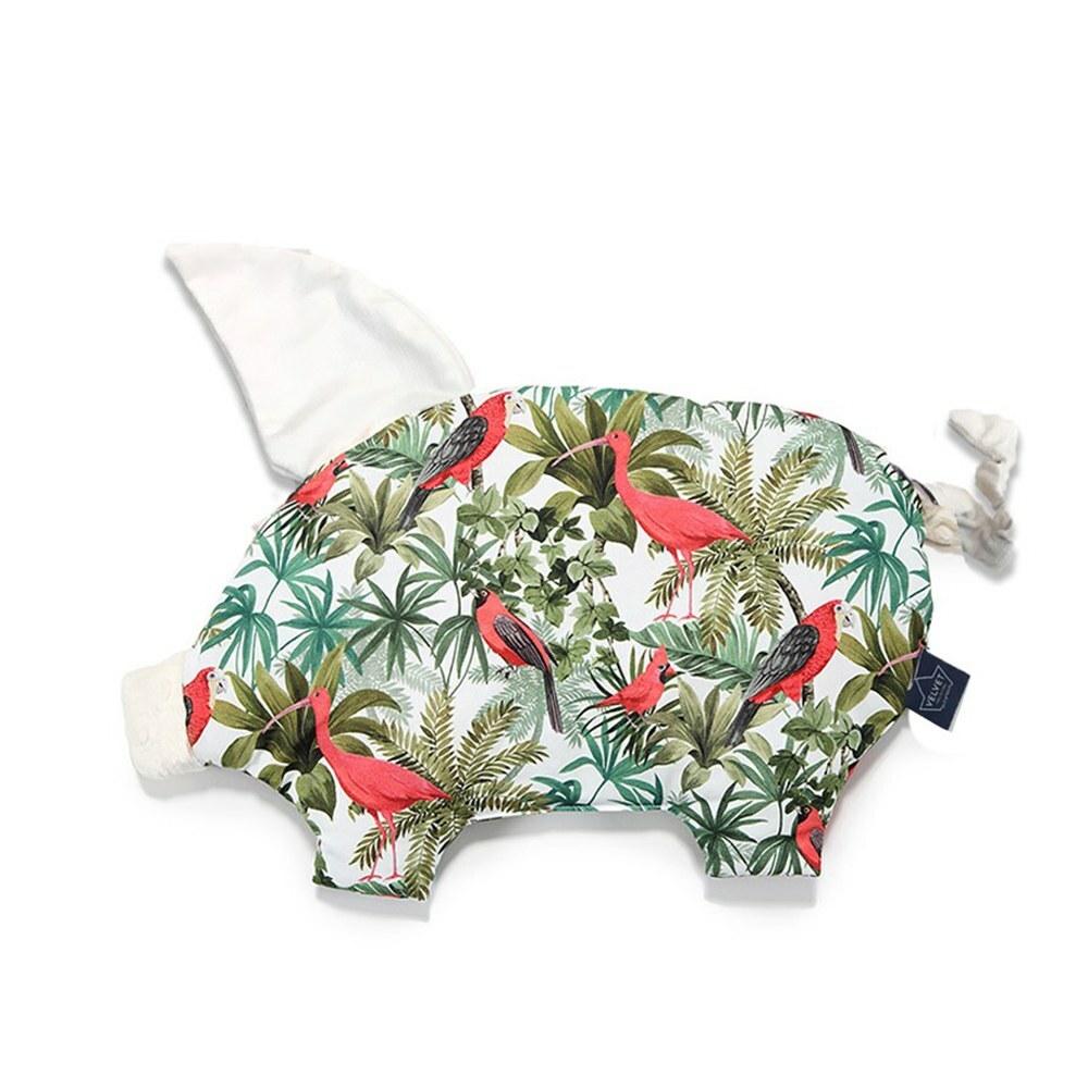 La Millou波蘭 Velvet頂級棉柔小豬枕｜熱情火鳥｜舒柔純白