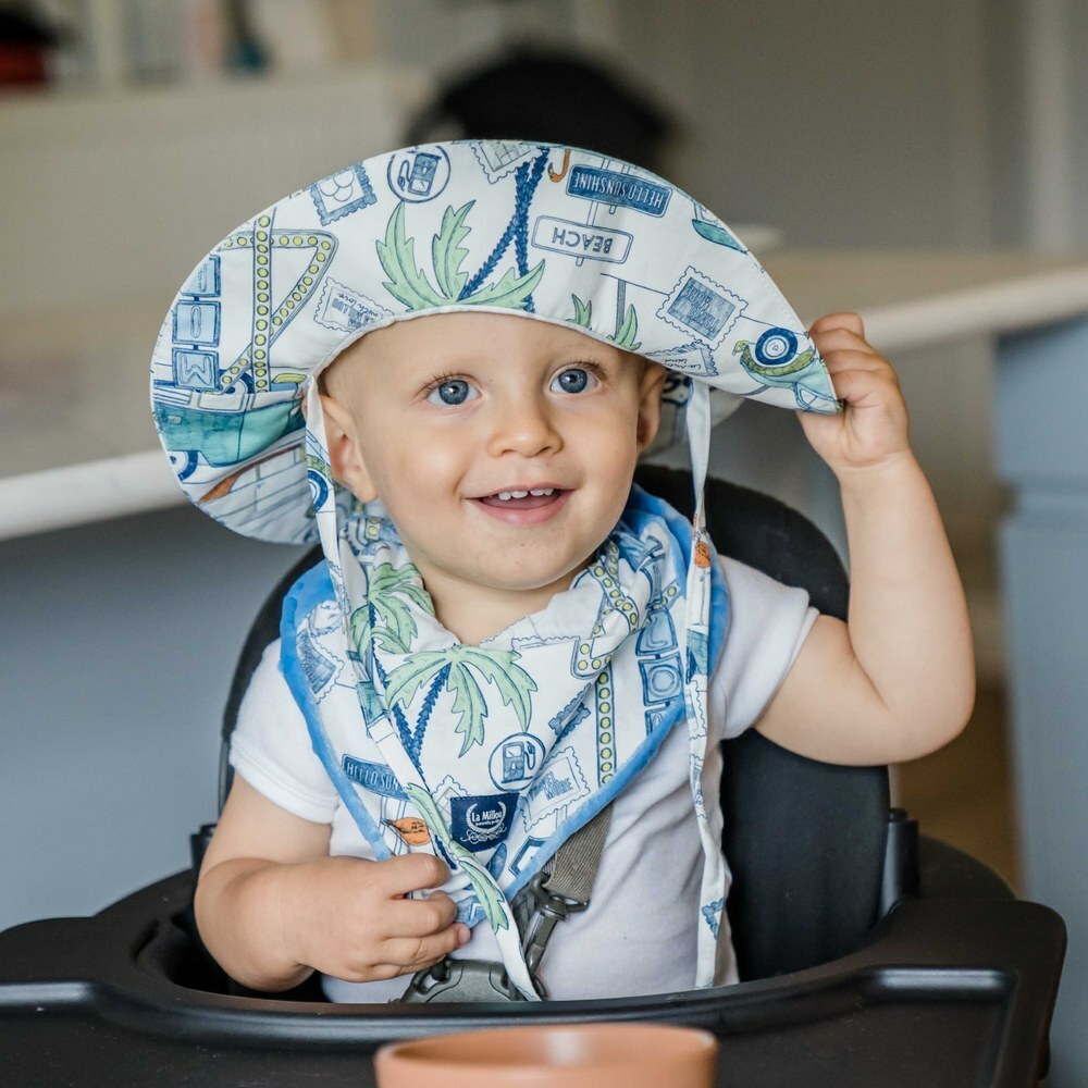 La Millou波蘭 豆豆圍兜領巾｜海底總動員｜雲朵白