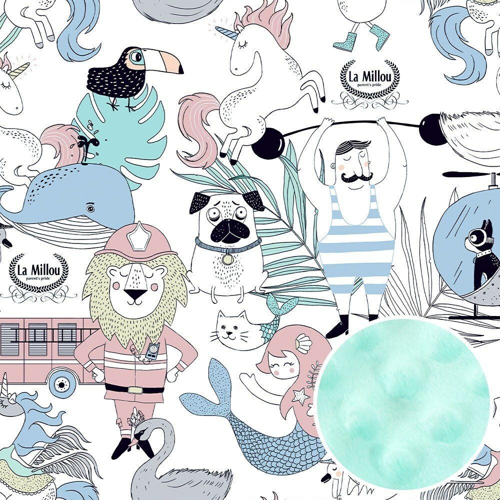 La Millou波蘭 暖膚豆豆毯加大｜La Millou Family II｜粉嫩糖果綠