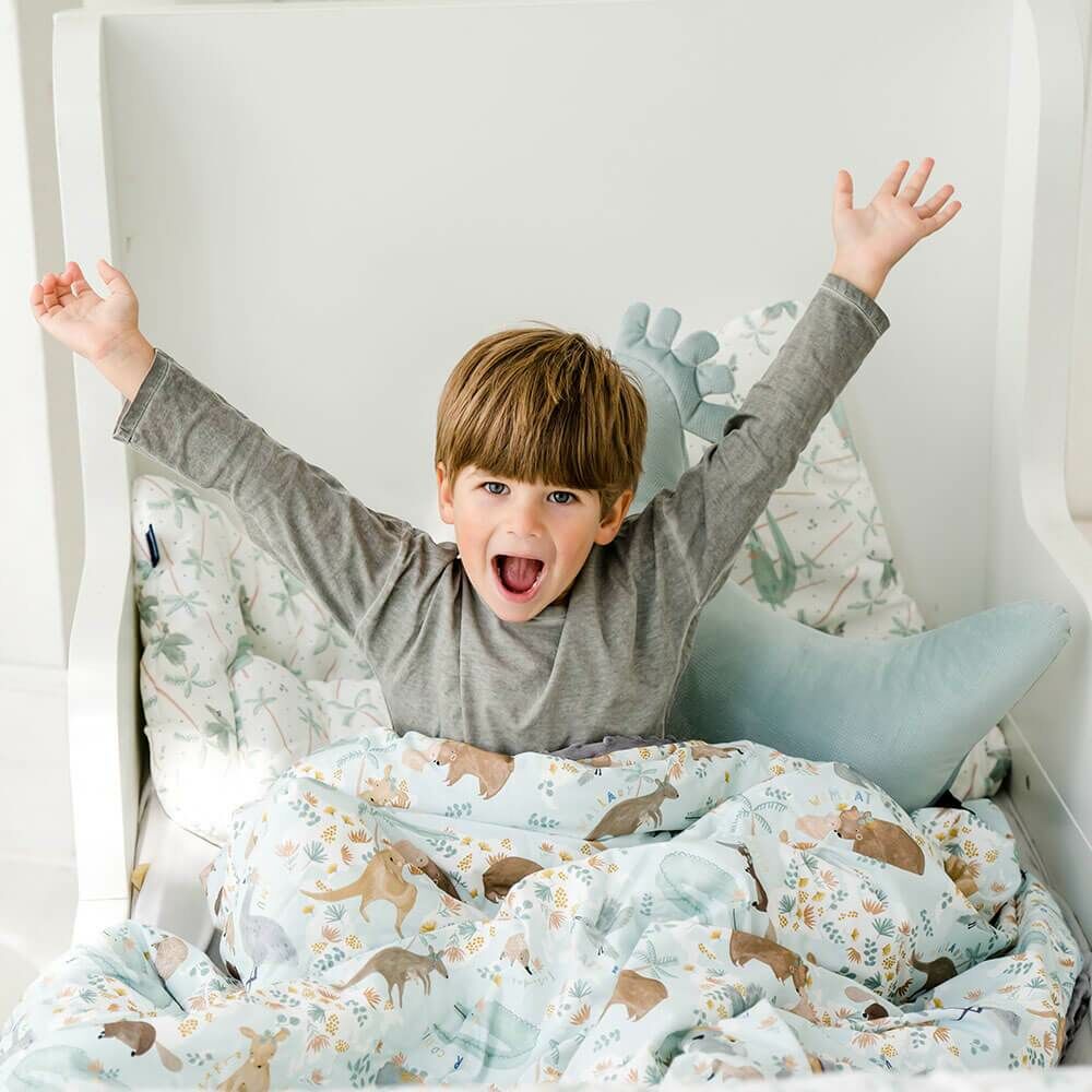 La Millou波蘭 暖膚豆豆毯加大｜澳洲小星球(藍底)｜銀河星空灰-outlet專屬