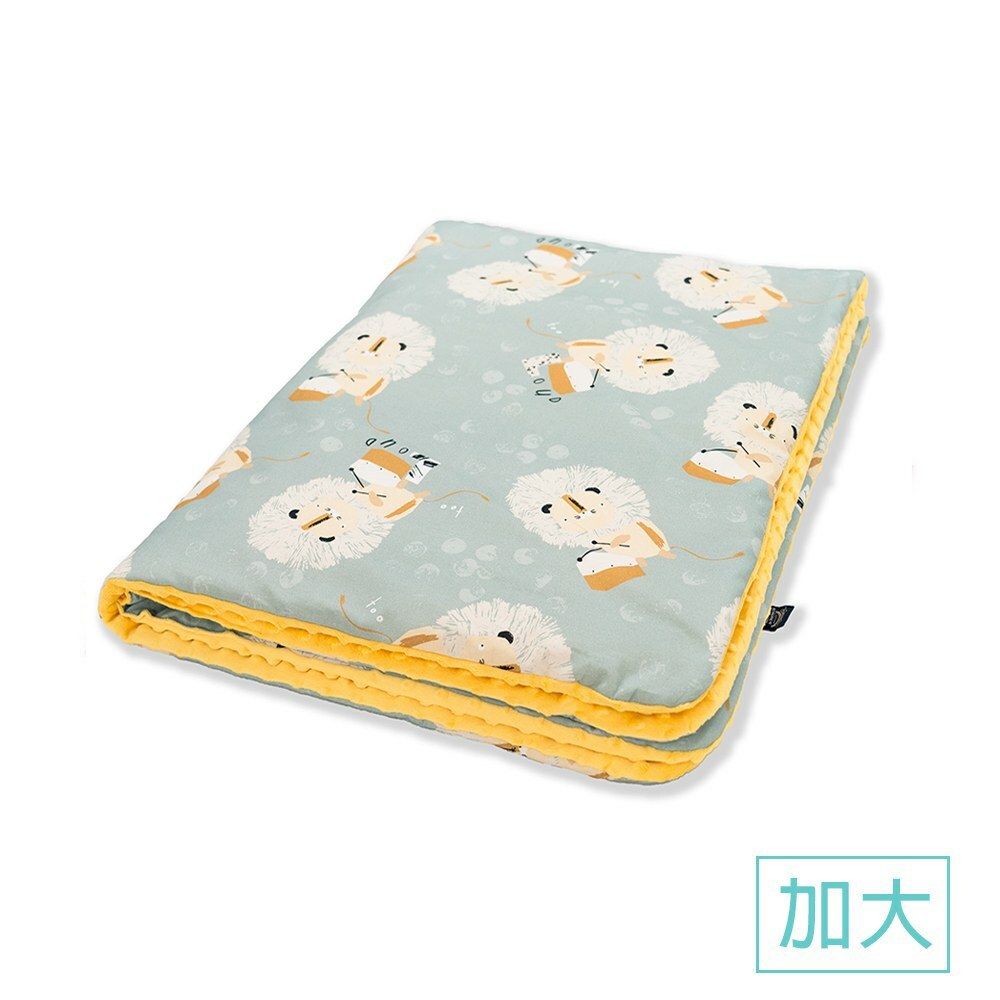 La Millou波蘭 暖膚豆豆毯加大｜鼓手蹦蹦獅｜清恬芒果黃